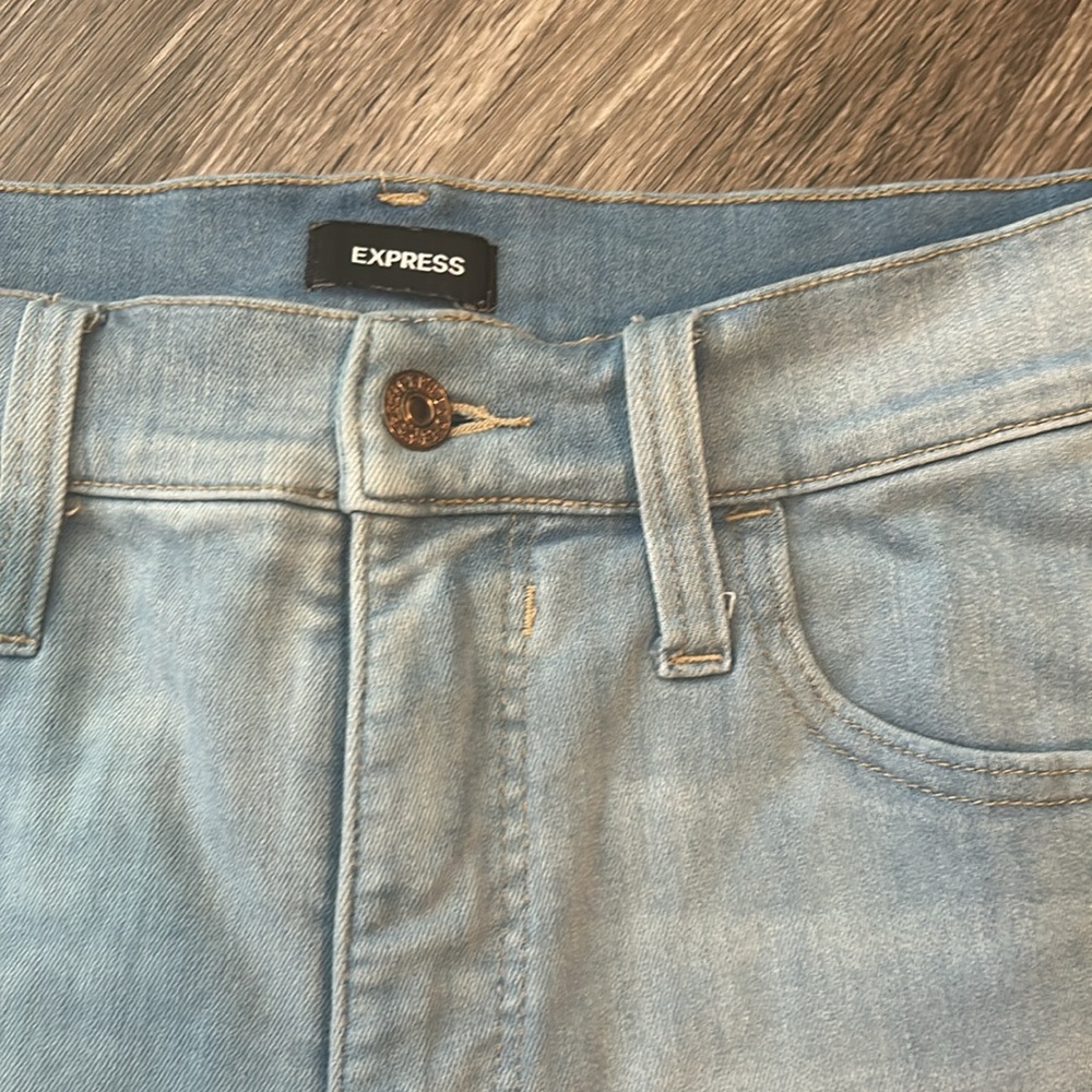 Express High Rise Jean Shorts - Picture 2 of 5